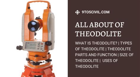 parts of theodolite|Transit Theodolite: Types, Parts, Uses, and .